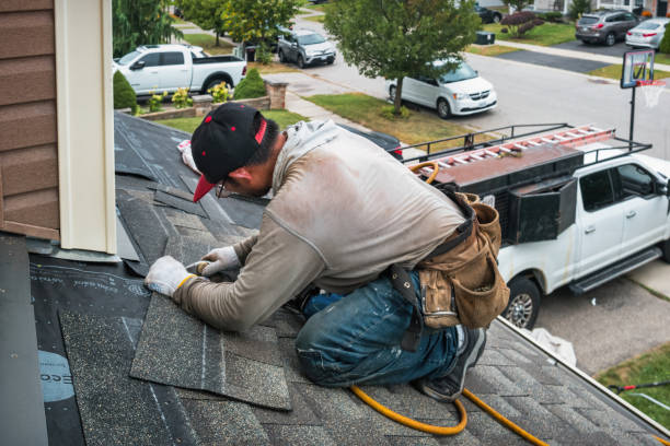 Professional Emergency Roof Repair technician working in Garrett, IN